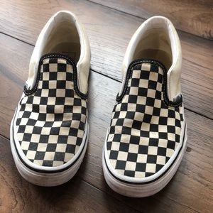 Vans checkered slip on shoes